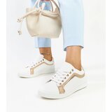 Gemre White and gold platform sneakers Amala | Shoptok.si
