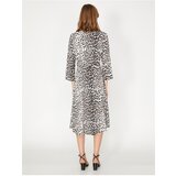 Koton Women's Brown Leopard Pattern Dress 9YA88325PW | shoptok.hr