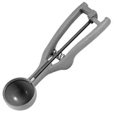 Prijemalka za sladoled 48mm / sivo-črna / inox, pvc, (21318245)