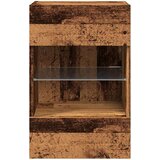 vidaXL Stenske TV omarice z LED lučkami 2 kosa star les 40x30x60,5 cm | Shoptok.si