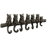 WALTECO Letev za obešanje (Do x Š x V: 305 x 25 x 100 mm, Število kaveljčkov: 7 kos, Železa) | Shoptok.si