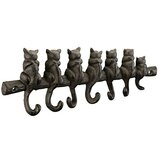 WALTECO Zidna lajsna s kukicama (D x Š x V: 305 x 25 x 100 mm, Broj kuka: 7 Kom., Željezo) | shoptok.hr