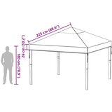  Zamjena nadstrešnice 300 x 300 x 26 cm *Transparent*an PVC | shoptok.hr