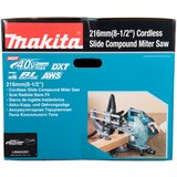 Makita Akumulatorska potezno-nagibna testera - ger LS002GZ01 + Efficut list testere za drvo; 40V XGT