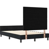  Krevetna konstrukcija Crna 120x190 cm Baršun | shoptok.hr