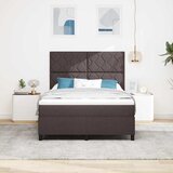  Krevet s opruga kutije Tamno smeđa 140 x 190 cm tkanina | shoptok.hr