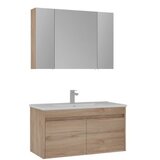 Hanah home Kupatilski ormarić sa umivaonikom i ogledalom (2 komada) Side 100 v3 635 | Eponuda.com