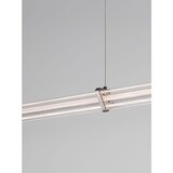 Nova Luce Mat crna/u mat srebrnoj boji metalna LED viseća svjetiljka s mogućnosti zatamnjivanja sa sjenilom od akrilnog stakla Pheme – | shoptok.hr