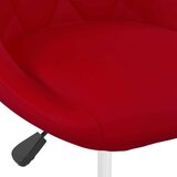 vidaXL Vrtljivi jedilni stoli 2 kosa vinsko rdeč žamet, (20948114) | Shoptok.si