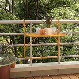 vidaXL Balkonski stol žuti 60 x 40 cm čelični Cijene