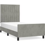  Okvir kreveta bez madraca svjetlosivi 90x200 cm baršunasti | shoptok.hr