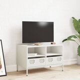 TV ormarić bijeli 68 x 39 x 43,5 cm hladno valjani čelik | Eponuda.com