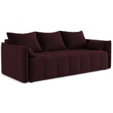 Makamii Bordo rdeča raztegljiva/s prostorom za shranjevanje sedežna garnitura 225 cm Moku – | Shoptok.si