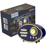 Zvučnik bežični, Bluetooth,retro, 1200 mAh, 5 h, 5 W - BS25 Time, Plavi