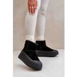 Big Star Warm Suede Snow Boots on Platform | Shoptok.si