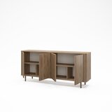 Marckeric Komoda v hrastovem dekorju v naravni barvi 180x80x40 cm Salma – | Shoptok.si