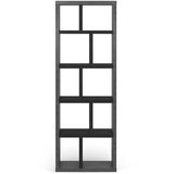 TemaHome Črn/temno siv regal v betonskem dekorju 70x198 cm Berlin – | Shoptok.si