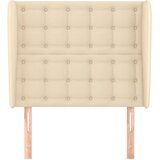  Uzglavlje s ušima krem 83 x 23 x 118/128 cm od tkanine | shoptok.hr