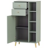 Stylife Visoka Komoda Bjarne, Zelena | Shoptok.si