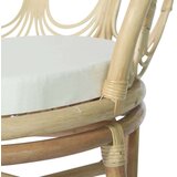 In Jedilni stol z blazino naraven ratan in platno | Shoptok.si
