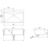 Aquasanita Set Luna 100 N + Vida krom mat | shoptok.hr