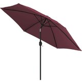  Vanjski suncobran s metalnim stupom bordo 300 cm | shoptok.hr