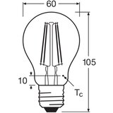  LED sijalica CLASSIC FILAMENT A60 E27/7,5W/230V 2700K - Ledvance | Eponuda.com