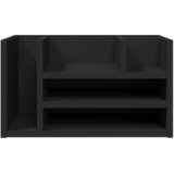  Organizator za stol crni 44,5 x 24 x 25 cm konstruirano drvo | shoptok.hr