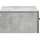  Noćni ormarić za montažu na zid Betonska siva 49 x 34,5 x 20 cm | shoptok.hr