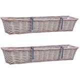  Balkonske sadilice 2 kom od pruća s PE oblogom 80 cm | shoptok.hr
