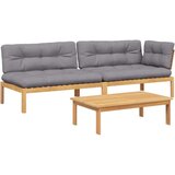  3-dijelni set vrtnih sofa od paleta s jastucima od drva bagrema | shoptok.hr