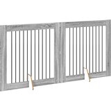  Vrata za pse s postoljem 2 pcs Siva sonoma 100 x 100 cm | shoptok.hr