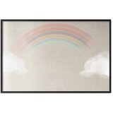  Plakat - Rainbow in the Rain 90x60 Crni okvir | shoptok.hr