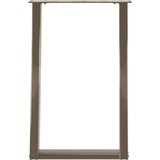 vidaXL Noge za blagovaonski stol U-oblik 2 kom Prirodni čelik 60 x (72-73) cm Čelik | shoptok.hr