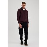 Defacto Comfort Fit Zippered Stand-up Collar Sweatshirt | Shoptok.si