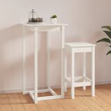  Barski stol bijeli 60 x 60 x 110 cm od masivne borovine | Eponuda.ba
