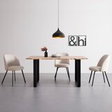 Bessagi Home jedilna miza malmo, les akacije, 160x85cm | Shoptok.si