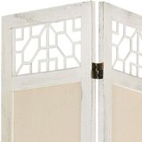 vidaXL Sobna pregrada s 5 panela krem 175 x 165 cm od tkanine | shoptok.hr