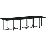  17-dijelni vrtni blagovaonski set s jastucima poliratan crni | shoptok.hr