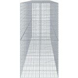 vidaXL Gabionska košara s poklopcem 600x100x200 cm pocinčano željezo Cijene