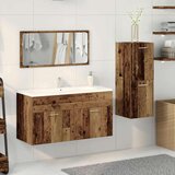  3-dijelni set kupaonskog namještaja od starog drveta | shoptok.hr