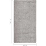 vidaXL Košata preproga svetlo siva 80x150 cm nedrseča | Shoptok.si
