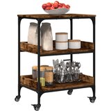  Kuhinjska kolica boja hrasta 60x41x80,5 cm konstruirano drvo | Eponuda.com