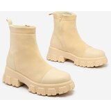 Resti Women's flat heeled boots in cream color Leffoi | Eponuda.ba