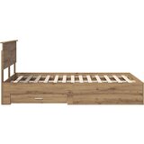  Okvir za krevet s ladicama Umjetnički hrast 120 x 190 cm | shoptok.hr