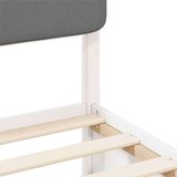  Posteljni okvir z oblazinjenim vzglavjem Svetlo siva, (5000100657) | Shoptok.si