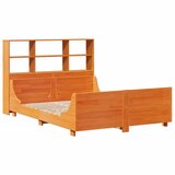  Krevet s regalom za knjige bez madraca 120x200 cm masivno drvo | shoptok.hr