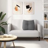  Jastuk za leđa Tamno siva 60 x 24 x 50 cm tkanina | shoptok.hr