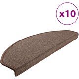  Prostirke za stepenice 10 kom 65x24x4 cm boje kave, poluokrugle, velike | shoptok.hr