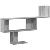 Maison Chic Stenska polica - Viseča Polica siva sonoma 100x15x70 cm inženirski les, (21794073) | Shoptok.si